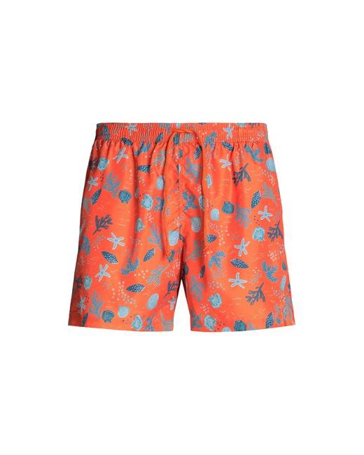 8 by YOOX Printed Recycled Poly Swim Trunk Man trunks S polyester