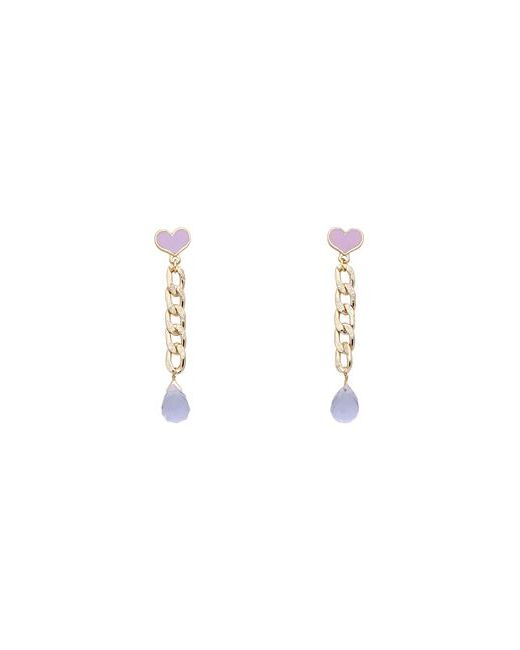 Taolei Earrings Lilac Crystal 750/1000 gold plated