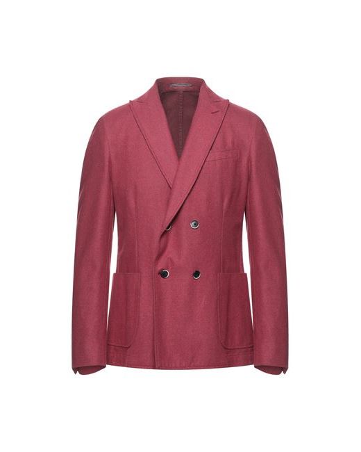 Roda Man Suit jacket Garnet 38 Cotton Virgin Wool Polyamide Silk
