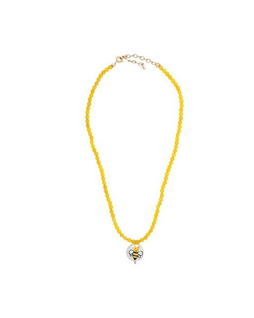 Taolei Necklace Synthetic stone 750/1000 gold plated