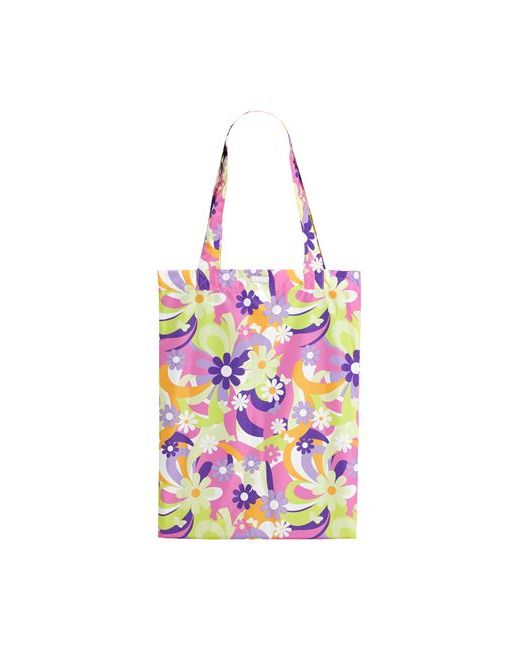 8 by YOOX Printed Essential Shopper Shoulder bag Acid Recycled polyester