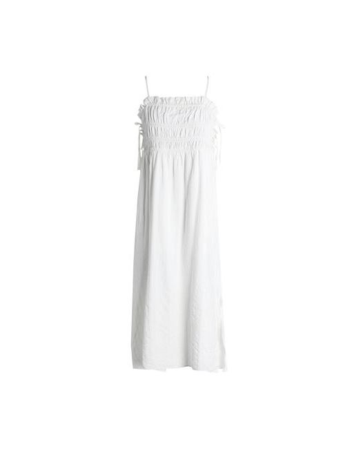 TopShop Midi dress Ivory XS Viscose Cotton Polyester Elastane