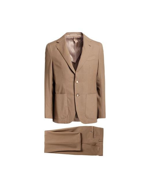 Caruso Man Suit Camel 38 Wool
