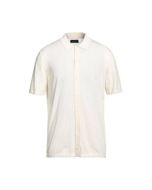 Roberto Collina Man Shirt Ivory Cotton