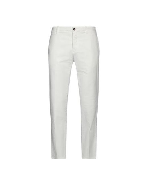 Siviglia White Man Pants 32 Cotton Elastane