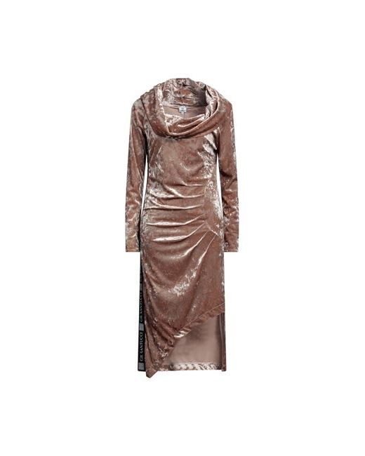 Gil Santucci Short dress Light brown 6 Polyester Elastane