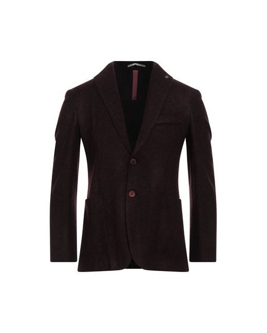 Havana & Co. Havana Co. Man Suit jacket Burgundy 36 Acrylic Virgin Wool Polyester
