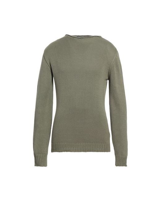 Rossopuro Man Sweater Military 5 Cotton
