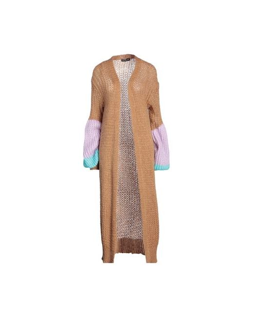 Vanessa Scott Cardigan Camel Acrylic Polyamide Wool Mohair wool
