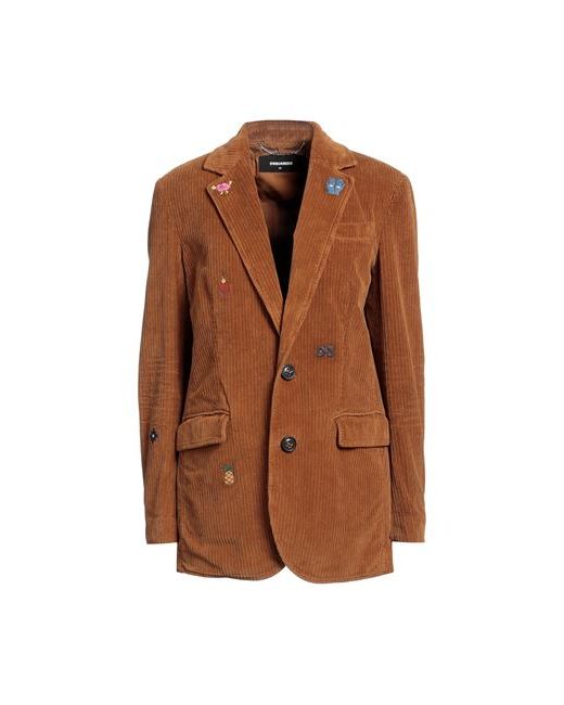 Dsquared2 Suit jacket Camel 2 Cotton Elastane