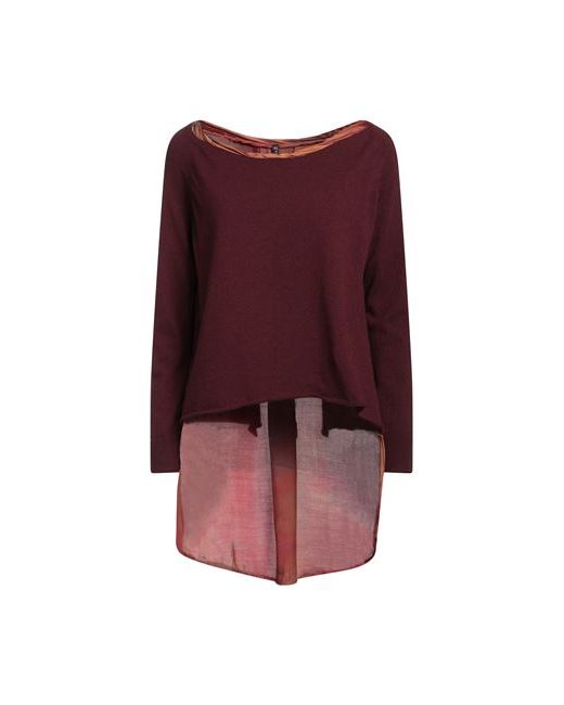 Manila Grace Sweater Burgundy Polyamide Wool Viscose Cashmere