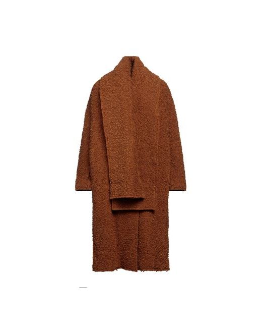 Erika Cavallini Coat Camel XS/S Virgin Wool Polyamide