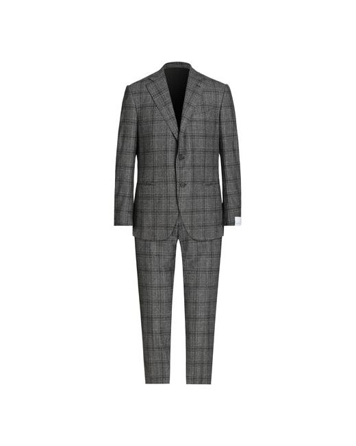 Caruso Man Suit Steel 38 Wool