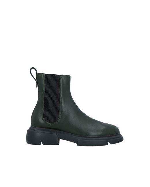Emporio Armani Ankle boots Dark 4 Bovine leather Polyester Elastane