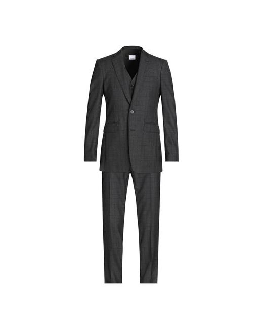 Burberry Man Suit Steel 34 Wool