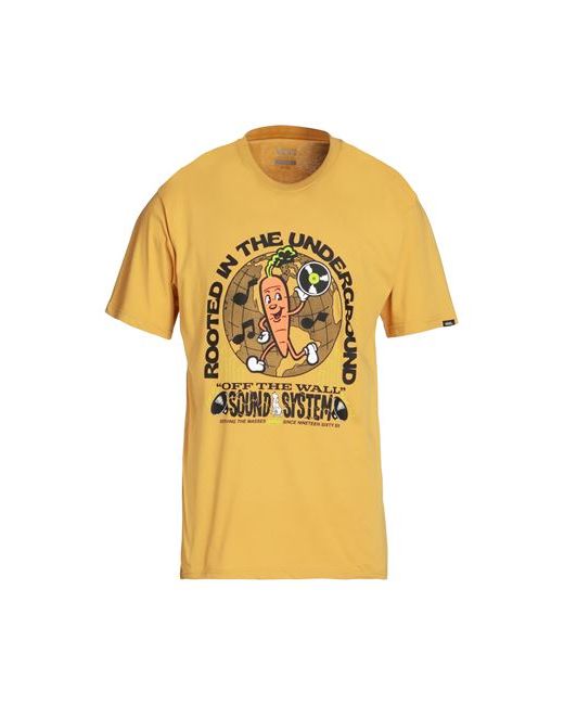 Vans Rooted Sound Ss Tee Man T-shirt Mustard S Cotton