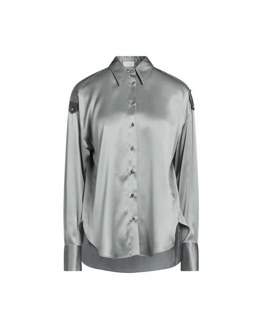 Brunello Cucinelli Shirt S Silk Elastane Brass Ecobrass