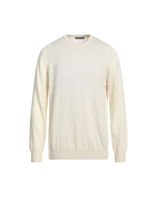 Parramatta Man Sweater Ivory XL Virgin Wool Cashmere
