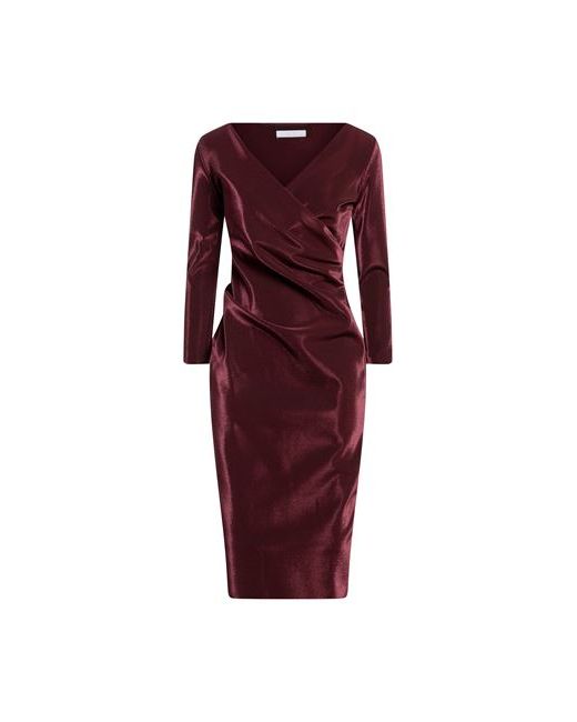 Chiara Boni La Petite Robe Midi dress Burgundy 0 Polyamide Elastane