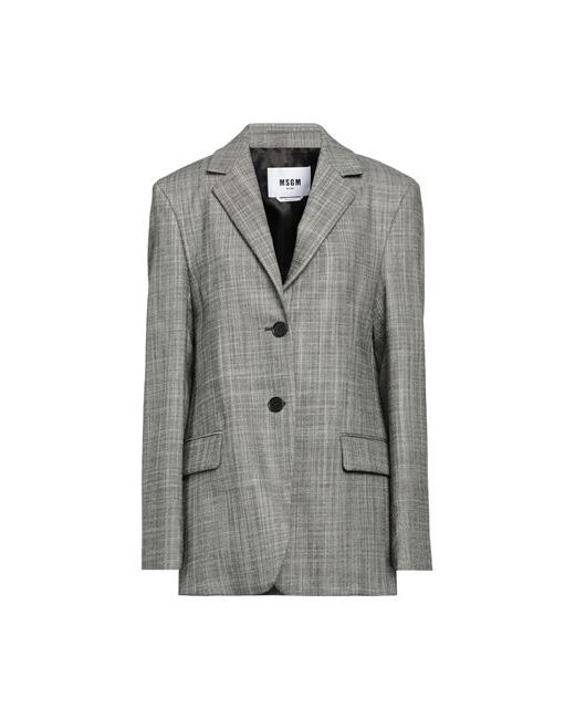 Msgm Suit jacket Steel 2 Virgin Wool Cotton