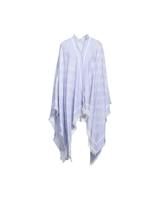 Elisabetta Franchi Capes ponchos Lilac Viscose Acrylic Wool Cotton Cashmere