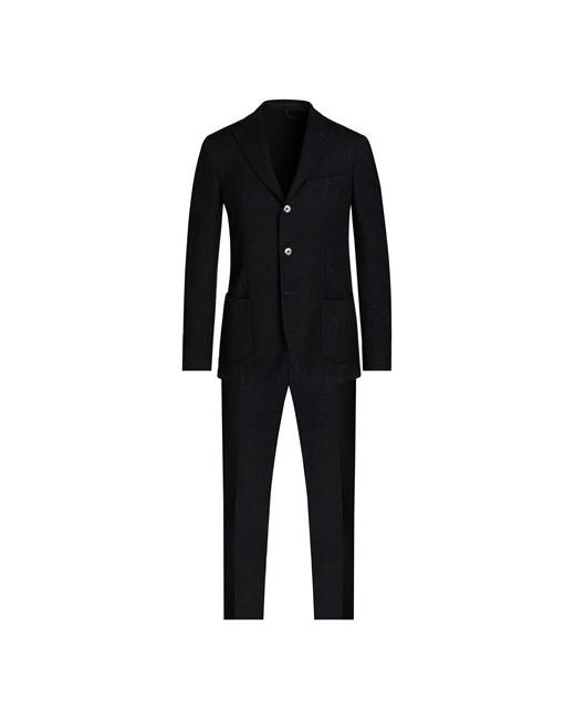 Santaniello Man Suit Midnight 36 Cotton Wool Polyamide