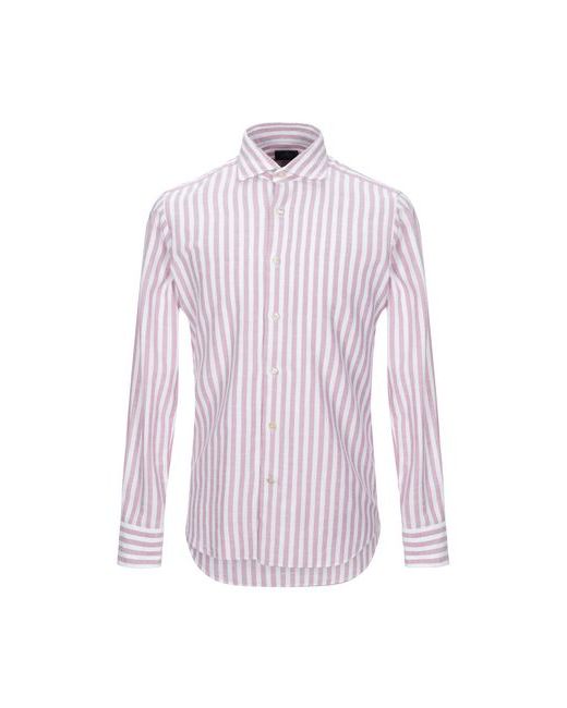 Alessandro Gherardi Man Shirt Garnet 15 ½ Cotton
