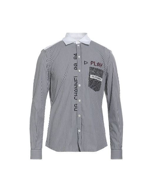 Dolce & Gabbana Man Shirt Steel 14 ½ Cotton Polyamide Elastane
