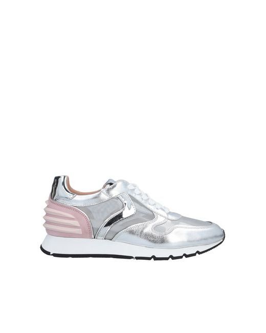 Voile Blanche Sneakers Soft Leather Textile fibers