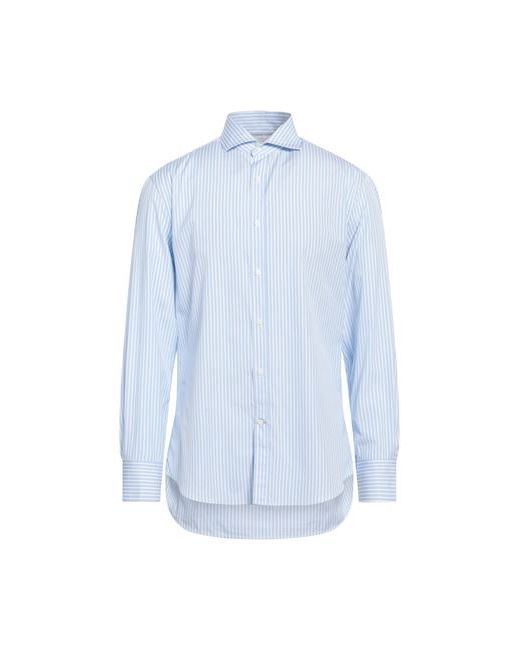 Brunello Cucinelli Man Shirt Sky S Cotton