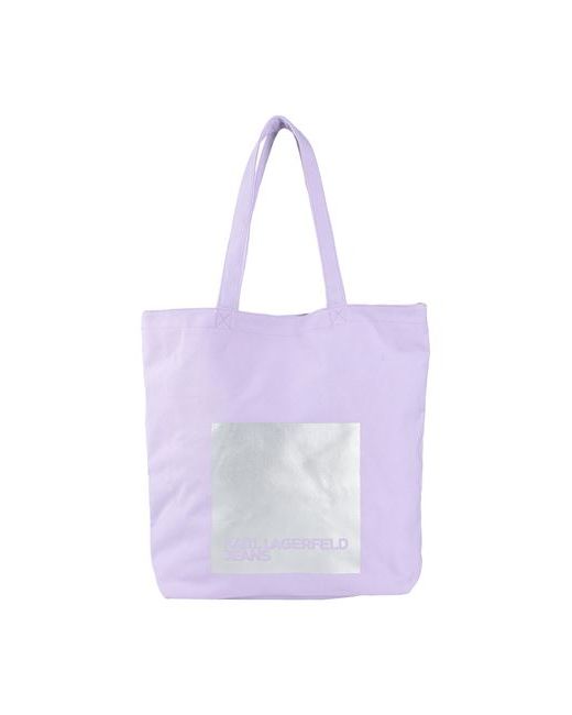Karl Lagerfeld Jeans Ns Canvas Tote Shoulder bag Lilac Recycled cotton Cotton