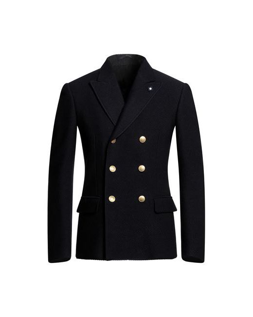 Lardini Man Suit jacket Midnight 38 Wool Cotton Elastane
