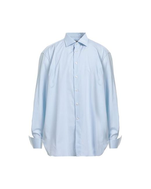 Canali Man Shirt Sky 14 ½ Cotton