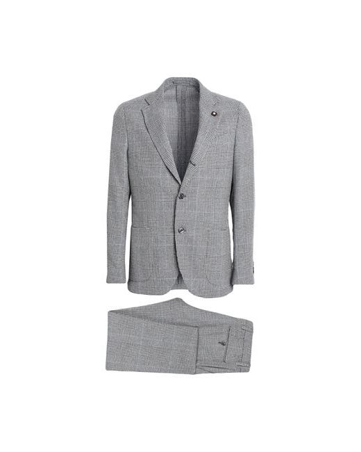 Lardini Man Suit 36 Wool Silk