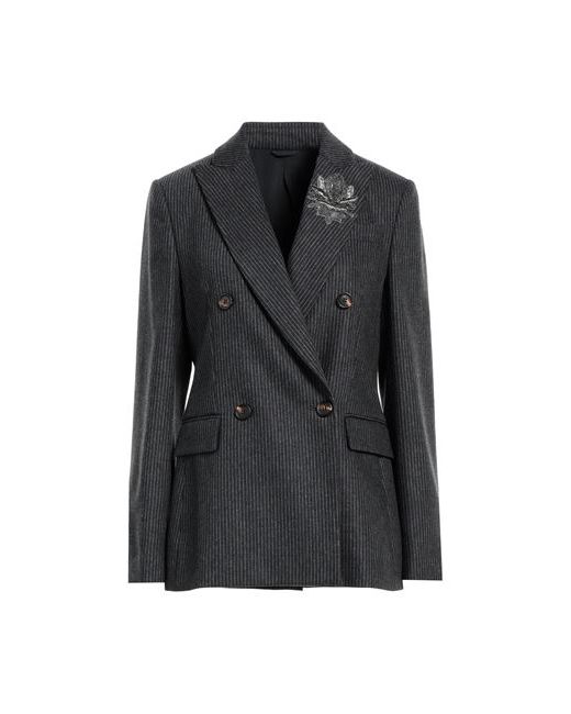 Brunello Cucinelli Suit jacket Lead 0 Virgin Wool Polyamide
