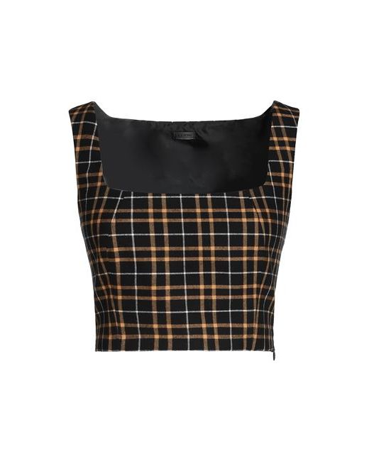 8 by YOOX Check Crop Top 2 Cotton