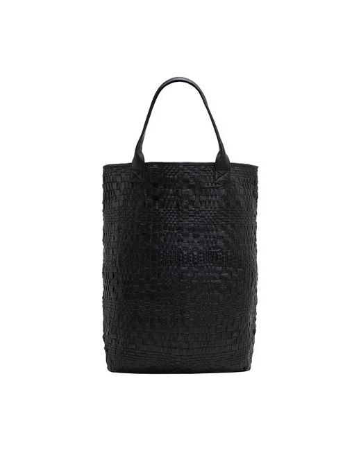 8 by YOOX Woven Leather Maxi Tote Handbag Soft