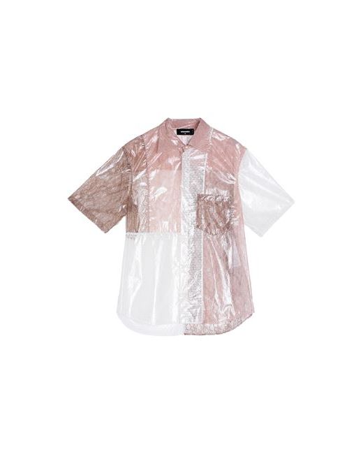 Dsquared2 Man Shirt Blush 38 Cotton Polyamide Polyurethane