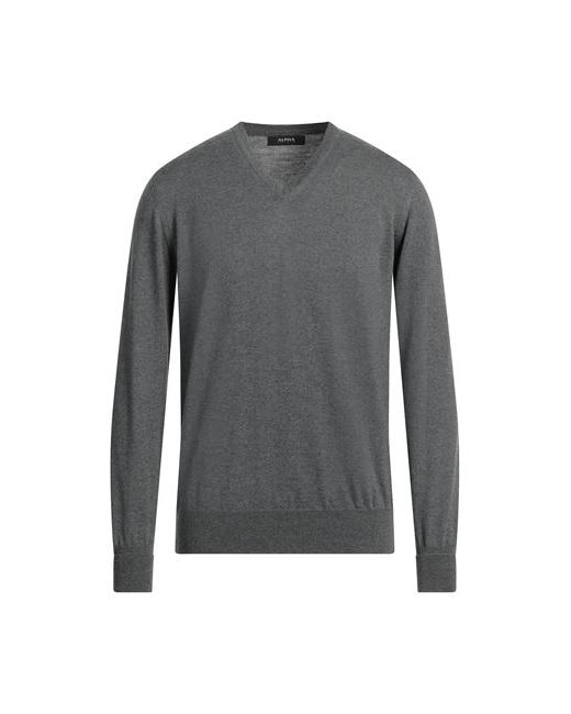 Alpha Studio Man Sweater 36 Merino Wool Soft Leather
