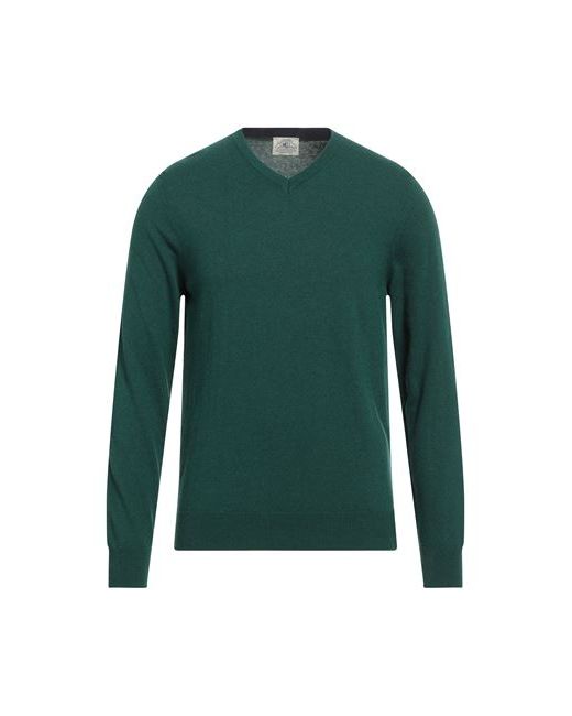 Mqj Man Sweater Emerald 38 Polyamide Wool Viscose Cashmere
