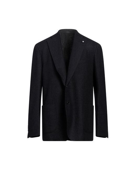 Lardini Man Suit jacket Midnight 36 Wool Polyester Cashmere