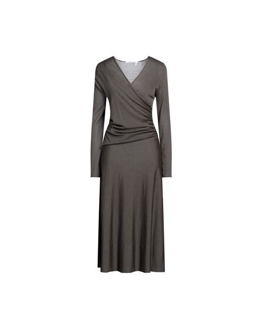 Agnona Midi dress Dove Wool Silk Cashmere