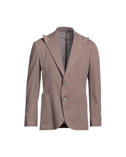 Barba Napoli Man Suit jacket Khaki 36 Cotton