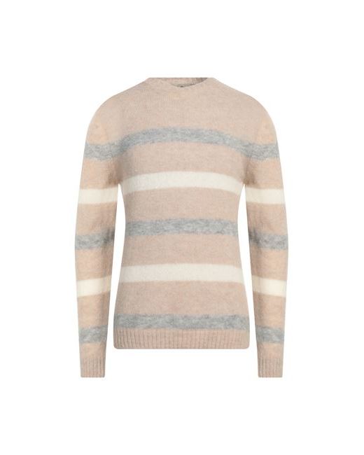 Irish Crone Man Sweater Sand S Alpaca wool Polyamide Wool