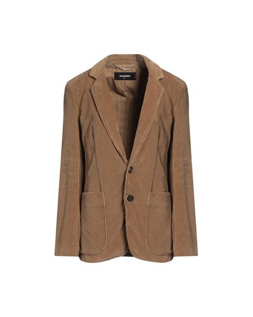Dsquared2 Suit jacket Camel 2 Cotton Elastane Calfskin