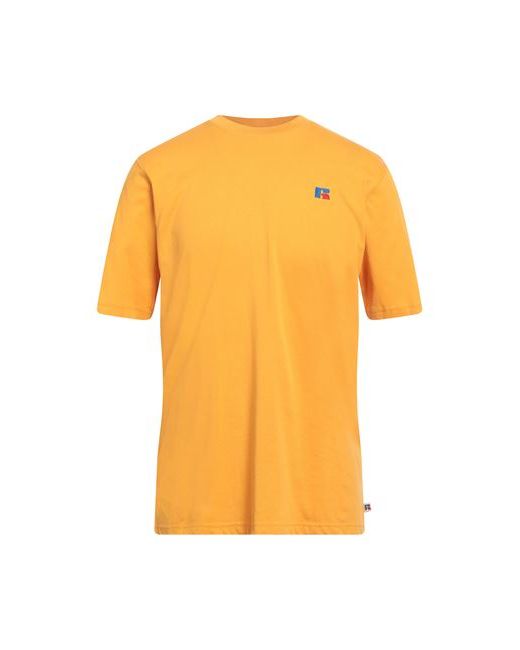 Russell Athletic Man T-shirt Ocher S Cotton