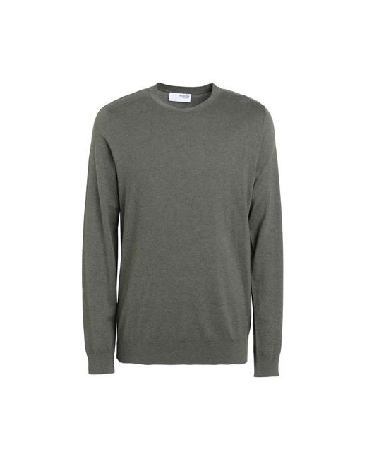 Selected Homme Man Sweater Military S Pima Cotton