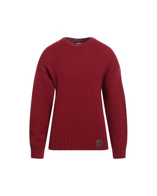 Dsquared2 Man Sweater Burgundy XS Alpaca wool Polyamide Wool