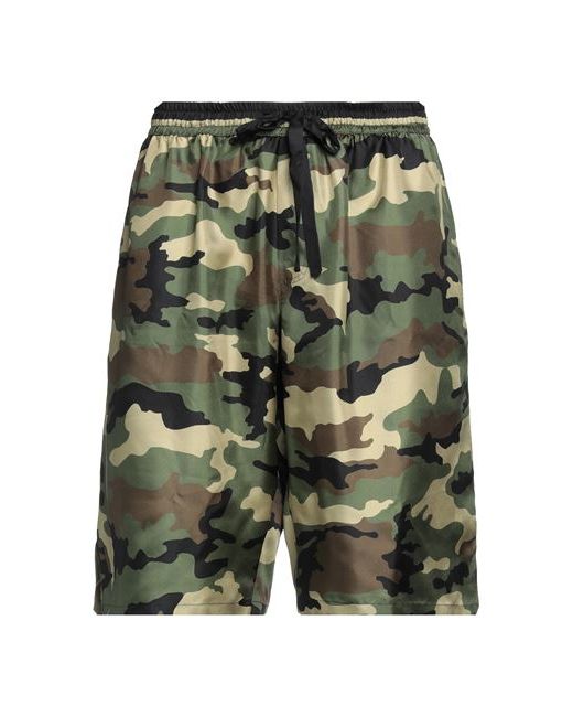 Dolce & Gabbana Man Shorts Bermuda Military 28 Silk