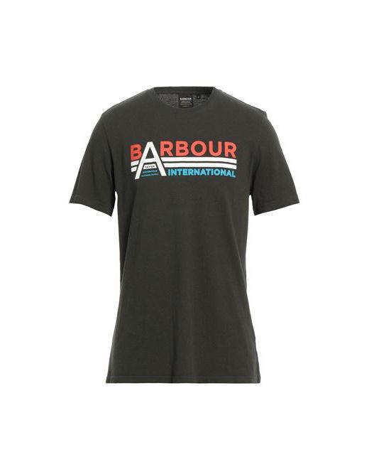 Barbour Man T-shirt Dark S Cotton
